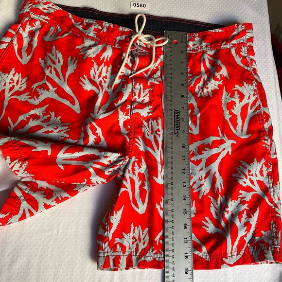 Nautica Men’s Swimming Trunk, size XL,Neon Red & Gray,Liner,Inner & Back Pockets - Picture 6 of 11